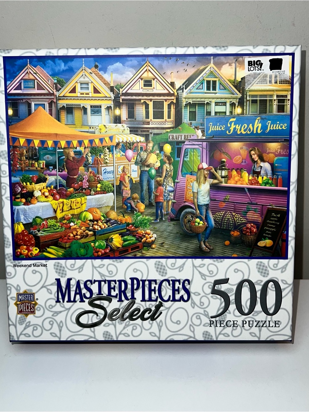 Select Weekend Market 500-Piece Puzzle - Colorful Market Scene
